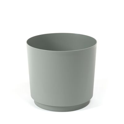 Donica z podstawką AURA 18,4 x 17,5 cm szarozielony