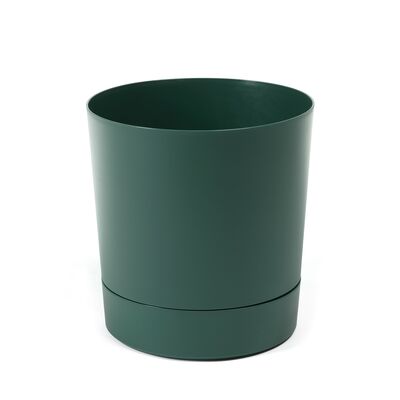 Donica z podstawką AURA 13,1 x 12,5 cm zielony