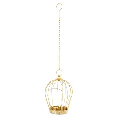 Lampion wiszący 22 x 85 cm złoty