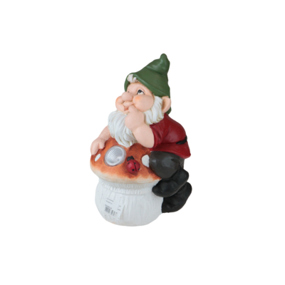Figura ogrodowa z solarem krasnal 26,5 x 20 x 41 cm