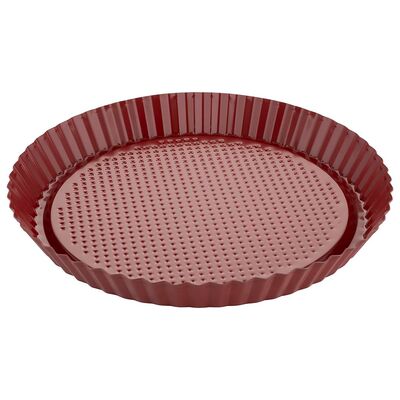 Blacha do tarty Delis 28 cm bordowy