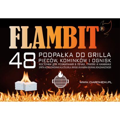 Podpałka biała 48 kostek FLAMBIT