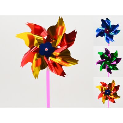 Wiatrak plastikowy 36 cm mix