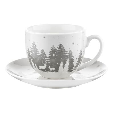 Filiżanka ze spodkiem Alaska las 240 ml wielokolorowy