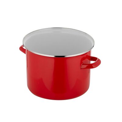 Garnek emaliowany prosty gładki bez pokrywki 20 cm 3,9 l
