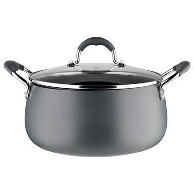 Garnek aluminiowy Nordica z pokrywką 24 cm 5,6 l