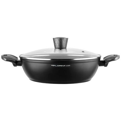 Garnek aluminiowy niski Bono z pokrywką 28 cm 3,8 l