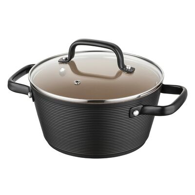 Garnek aluminiowy Carina z pokrywką 20 cm 2,2 l