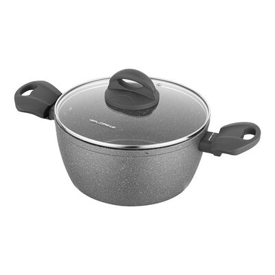 Garnek aluminiowy Lava stone z pokrywką 16 cm 1,2 l