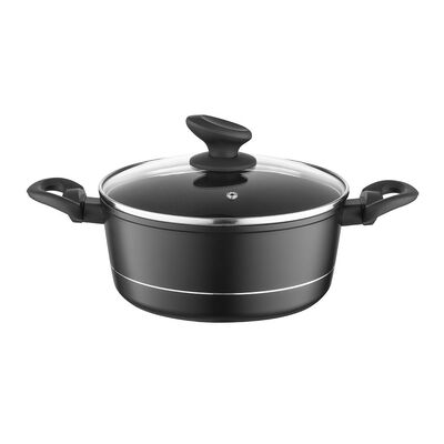 Garnek aluminiowy Delux z pokrywką 20 cm 2,1 l