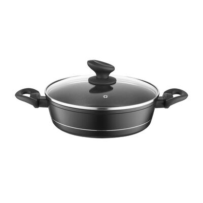 Garnek aluminiowy niski Delux 24 cm 2,3 l