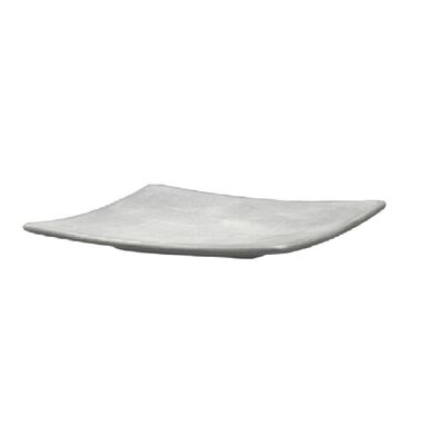 Świecznik Kwadrat mały R2224 13 x 13 cm szary