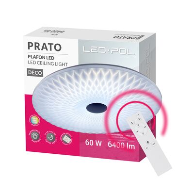 Plafon LED oro prato 60 W dim