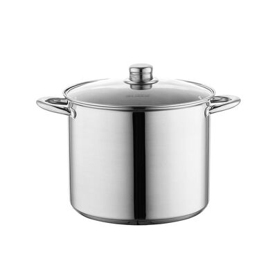 Garnek nierdzewny wysoki Caro z pokrywką 18 cm 3,2 l