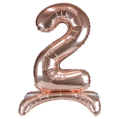 Balon foliowy cyfra 2 XXL stojący