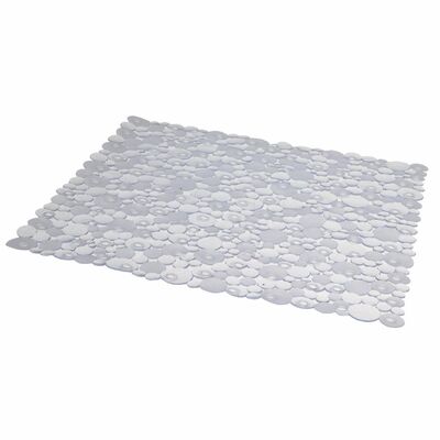Mata łazienkowa Drops 50 x 52 cm transparentny Malva