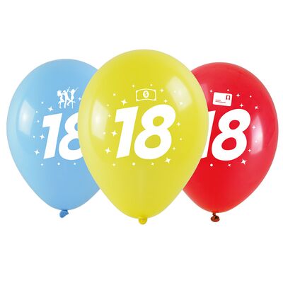 Balon z nadrukiem 18 3 sztuki