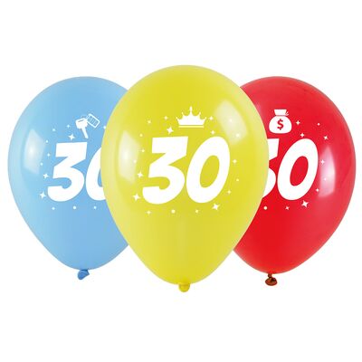 Balon z nadrukiem 30 3 sztuki