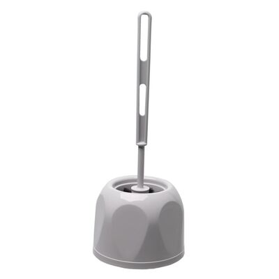 Szczotka WC komplet Mal-Supremo 35 cm popielaty