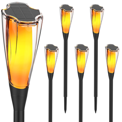 Lampa solarna wbijana 7,9 x 65 cm czarny