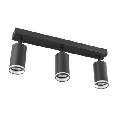 Lampa ścienno-sufitowa PARIS 3 x GU10 czarna