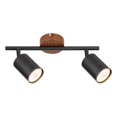 Lampa sufiowa Edmund 5296 GU10 2x max 25 W dąb