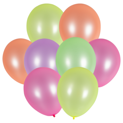 Balon neon 8 sztuk mix