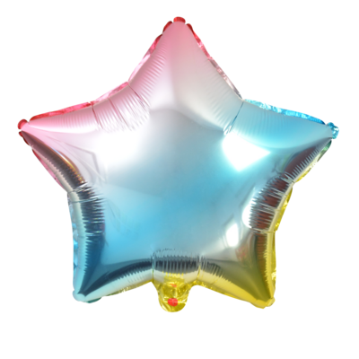 Balon foliowy tęczowy gwiazda