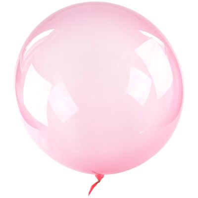 Balon Bubble różowy 50 cm