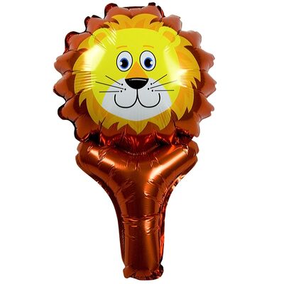 Balon foliowy z uchwytem lew