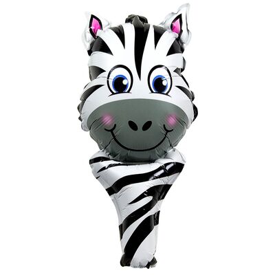 Balon foliowy z uchwytem zebra