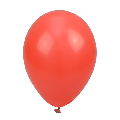Balon pastelowy jednokolorowe czerwony 10 sztuk