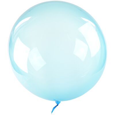 Balon Bubble niebieski 50 cm