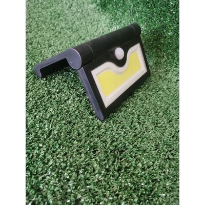 Lampka solarna na poręcz 15 x 11,5 x 2 cm czarny