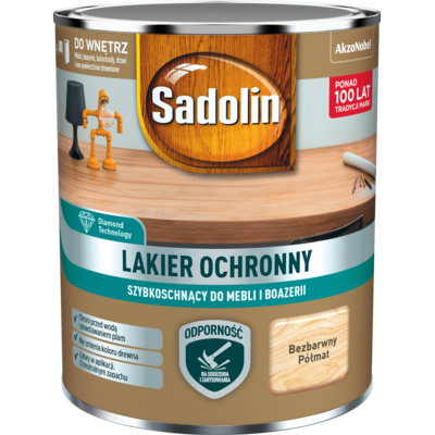 Lakier ochronny do mebli półmat 0,7 l Sadolin