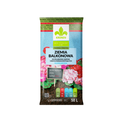 KRONEN TERRA PRETA Ziemia balkonowa bez torfu 50 l