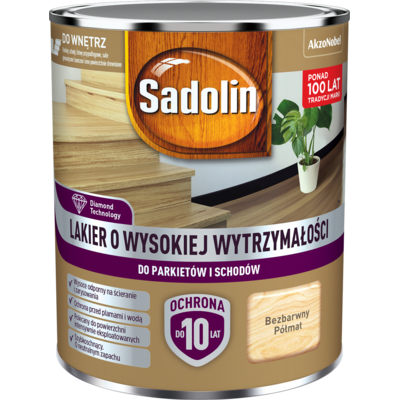 Lakier o wysokiej wytrzymałości półmat 4,5 l Sadolin