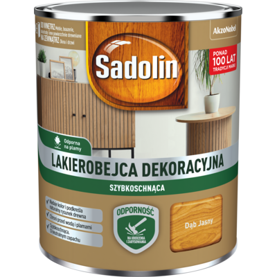 Lakierobejca Dekoracyjna szybkoschnąca dąb jasny 0,7 l Sadolin