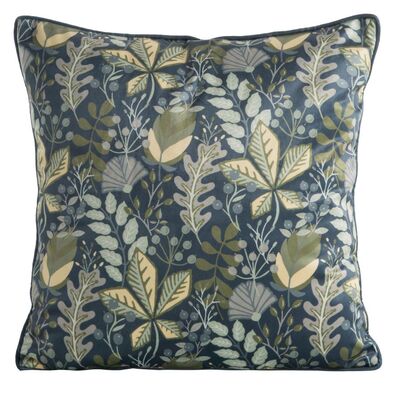 Poszewka dekoracyjna Velvet 45 x 45 cm granatowo-zielony
