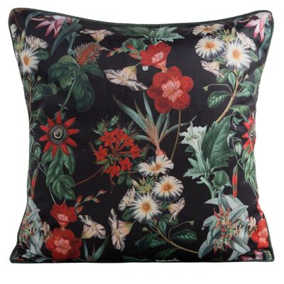 Poszewka dekoracyjna Velvet 45 x 45 cm czarno-zielony
