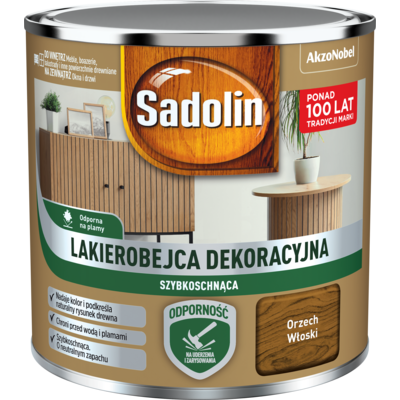 Lakierobejca Dekoracyjna szybkoschnąca orzech włoski 0,2 l Sadolin