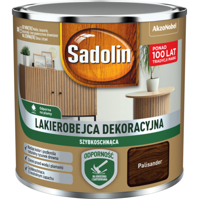 Lakierobejca Dekoracyjna szybkoschnąca palisander 0,2 l Sadolin