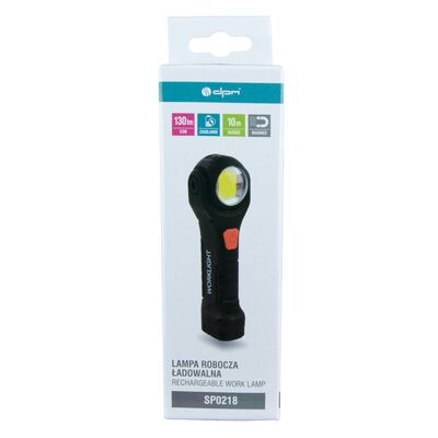 Lampa warsztatowa LED COB ładowalna 110 / 130 lm