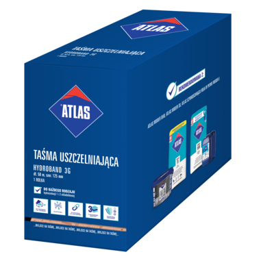 Taśma uszczelniająca HYDROBAND WTS-12 do spoin 50 m ATLAS