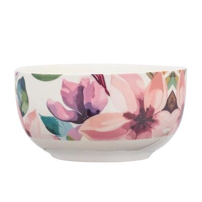Miska porcelanowa 13 cm 540 ml Pastelowe kwiaty wielokolorowy