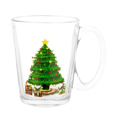 Kubek szklany Leon Choinka 300 ml