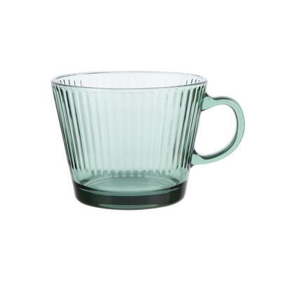 Kubek szklany 410 ml zielony