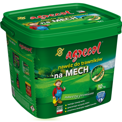 Nawóz do trawników na mech 10 kg Agrecol