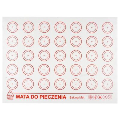 Mata do pieczenia silikonowa makaroniki 40 x 30 cm