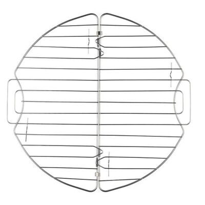 Kratka do studzenia ciasta składana 33 x 21 x 1,2 cm srebrny